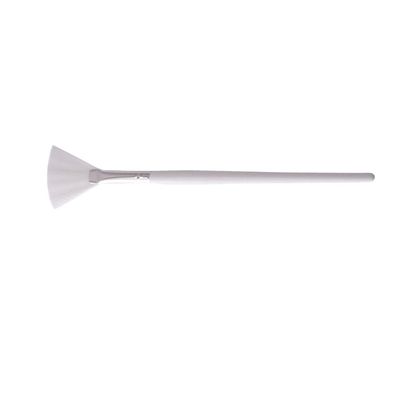 SOLUSTRE Makeup white makeup fan makeup brush DIY Face Brush with wood handle facial brush for Fan Shape mask for facials facial essence fruit acid skin care brush