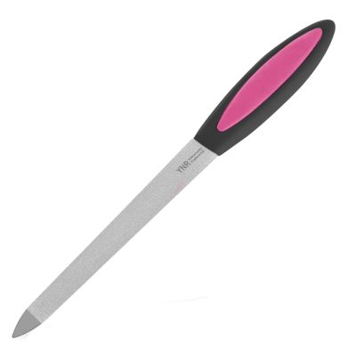 1/3/5 Packs Sapphire Nail File Metal Nail File Long Handle Nail Buffer Nail Care Manicure Tool Accessories 17.2 cm (1 PACK)