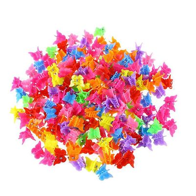 20pcs Butterfly Hair Clips Mixed Color Mini Hair Claws Barrettes Clamps Jaw Headwear Hair Styling Accessories (20pcs-B)