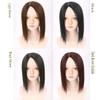 Remanbo Left Part Hair Topper Wiglet Hairpieces for Women with Thinning Hair 14" Clip on Wiglet Toppers Toupee, Light Brown view 4