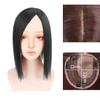 Remanbo Left Part Hair Topper Wiglet Hairpieces for Women with Thinning Hair 14" Clip on Wiglet Toppers Toupee, Black Brown view 2