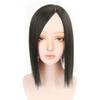 Remanbo Left Part Hair Topper Wiglet Hairpieces for Women with Thinning Hair 14" Clip on Wiglet Toppers Toupee, Black Brown view 3