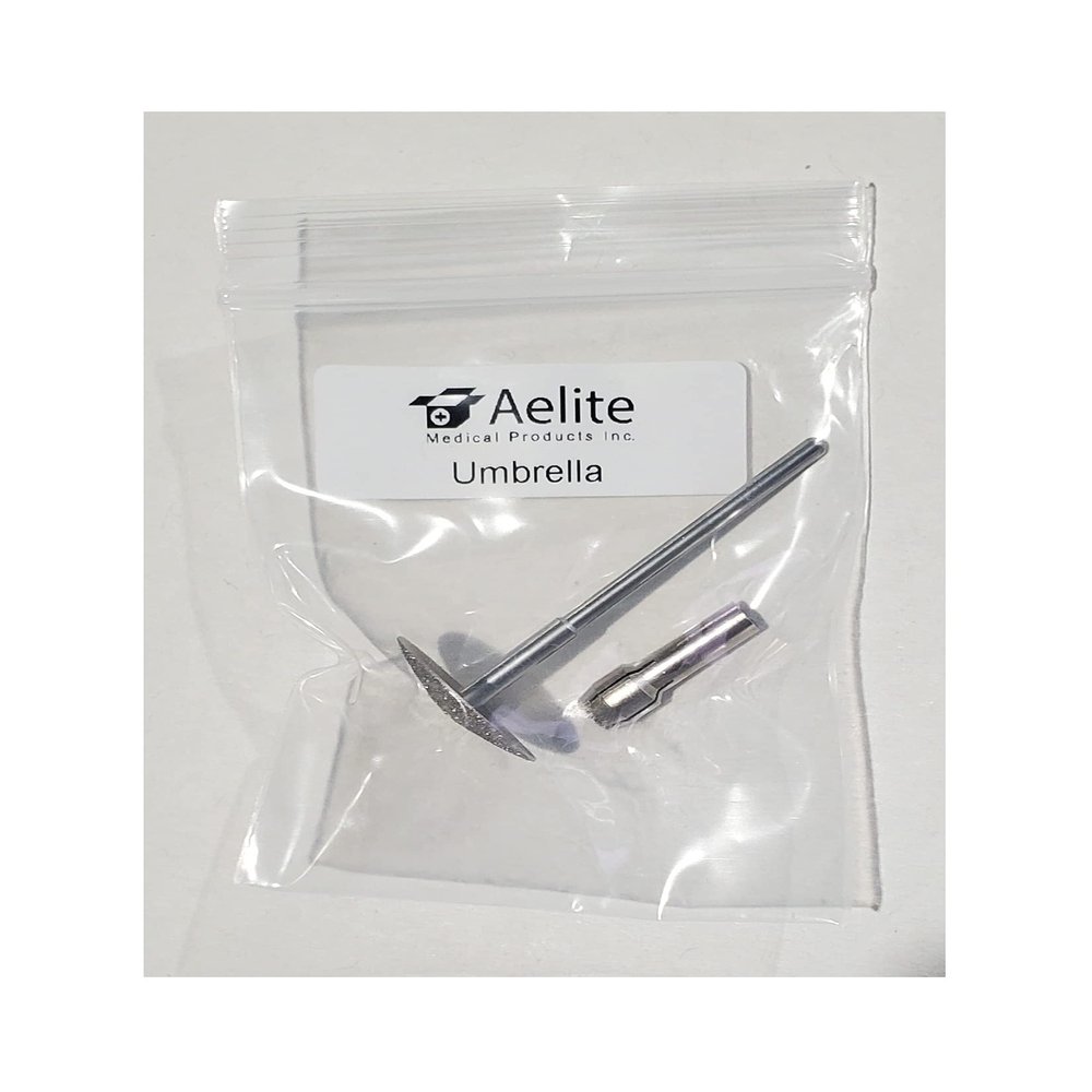 A+Elite UMBRELLA Genuine Diamond Bur 3/32" Stainless Steel Nail Reduction Drill Bit With Collet Compatible With Dremel Tool