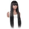100% Brazilian Human Hair Machine made Wig Straight 8-32inch Natural Black (22in) view 3
