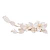 AW BRIDAL Flower Hair Clip for Wedding Hair Comb Barrette Bridal Hair Pieces Wedding Hair Accessories for Women Girls (Gold) view 1