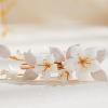 AW BRIDAL Flower Hair Clip for Wedding Hair Comb Barrette Bridal Hair Pieces Wedding Hair Accessories for Women Girls (Gold) view 2