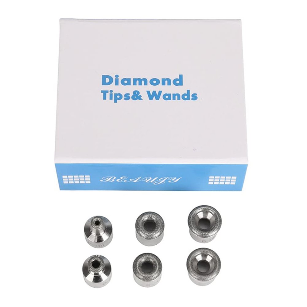Uonlytech 1pc Diamond Dermabrasion Tips Microdermabrasion Replacement Tips Dermabrasion Machine Heads for Facial Peeling Skin Cleansing