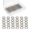 Spiral Bobby Pins Brown with Storage Tin, 20 Pcs Spin Pins for Hair (2 Inch), Premium Spiral Hair Pins for Buns, Non Scratched Twist Screw Hair Pins for Women Girls and Kids view 1