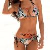 Sexy Navel Temporary Tattoos 20 Sheets Large Black Red Lace Abdomen Waist Waterproof Tattoo Stickers for Women Fake Body Tattoos view 2