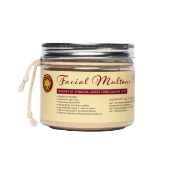 Ayurveda Amrita Multani Mitti Face Pack For Acne, Pimple And skin Brightening, 200 Gram