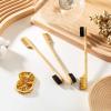 Geiserailie 3 Pieces Moustache Comb and Brush Beard Edge Brushes 2-in-1 Sapling Wood Mustache Comb Gentle Control Bamboo Eyebrow Hair Tool view 3