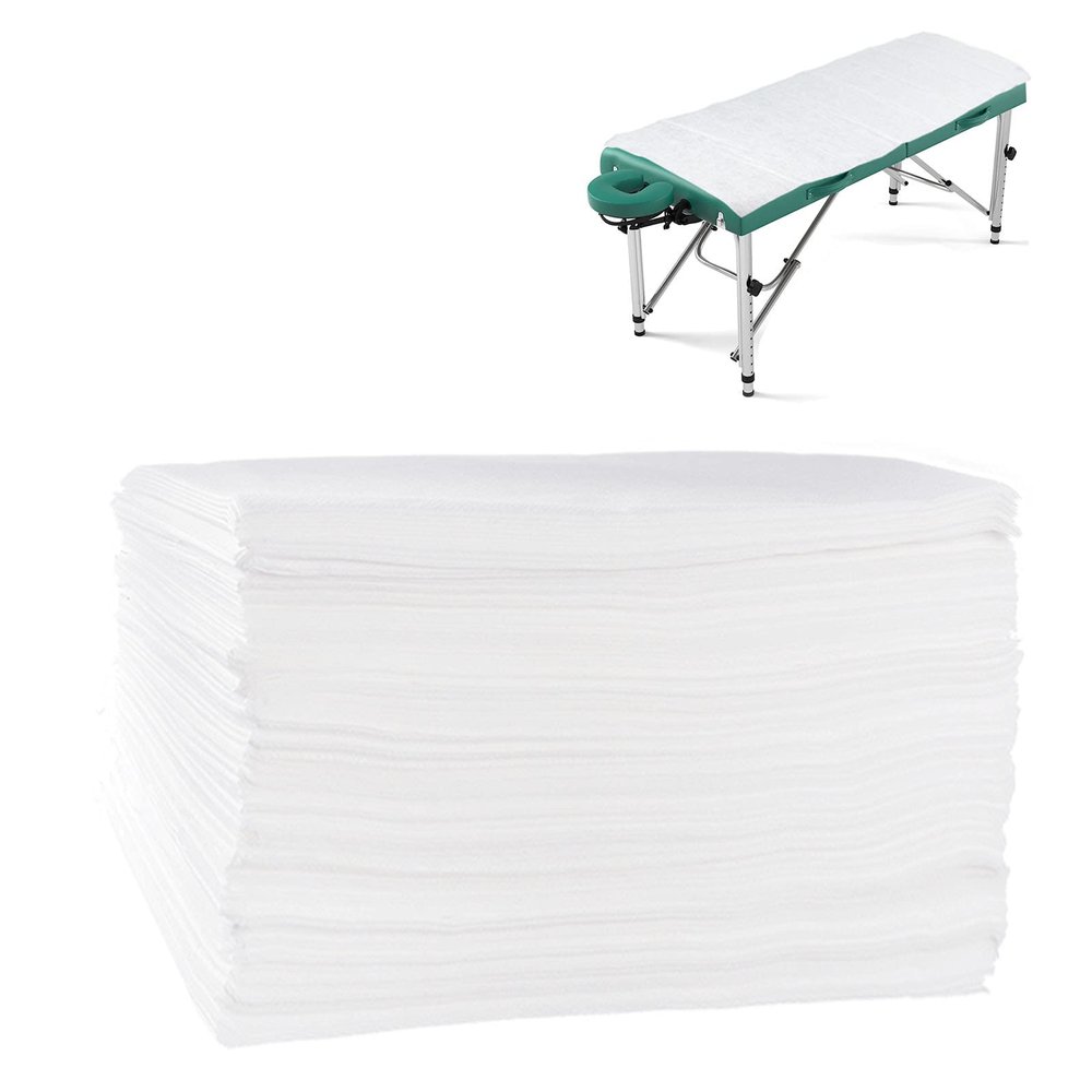Disposable Bed Sheets 35Pcs, 31.5" x 70.9" Massage Table Sheets, Waterproof Bed Cover Non-woven Fabric for Spa Tatto Lash bed