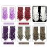 RemeeHi Clip in Hair Extensions 7 PCS Full Head 22 inch Curly Wave Synthetic Clip Hair Piece Wavy Hairpiece for Women Girls SC88-1B# view 4