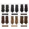 RemeeHi Clip in Hair Extensions 7 PCS Full Head 22 inch Curly Wave Synthetic Clip Hair Piece Wavy Hairpiece for Women Girls SC88-8AH18# view 4