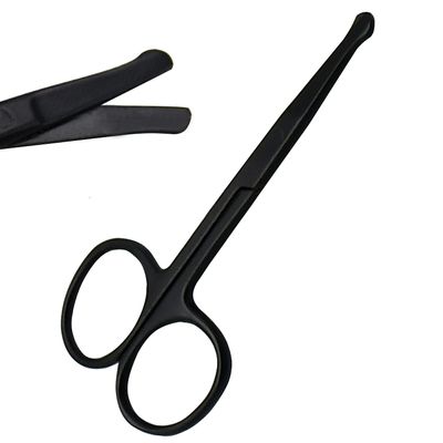 AAProTools Face Hair Scissor, Ergonomic Design Small Size Nose Hair Scissor, Safely for Home Travel Hairstylist Barber(Nose Hair Clipper (Round Head))