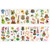 TopFunny Temporary Tattoos for Kids and Adults, 87Pcs Cartoon Hawaii Style Tattoos (10 Sheets) Waterproof Cute Fake Tattoo Body Stickers Holiday Beach Party Decoration Supplies Gifts Favors Girls Boys view 3
