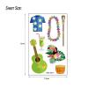 TopFunny Temporary Tattoos for Kids and Adults, 87Pcs Cartoon Hawaii Style Tattoos (10 Sheets) Waterproof Cute Fake Tattoo Body Stickers Holiday Beach Party Decoration Supplies Gifts Favors Girls Boys view 4
