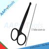AAProTools Nose Hair Scissors for Trimming - Safely Trim Nose and Ears with our Stainless Steel Scissors Black view 4