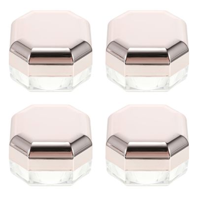 EXCEART 4pcs Powder Box Cosmetic Powder Container Empty Body Powder Container Makeup Powder Puff After- Bath Puff Empty Powder Case Glitter Containers Portable Travel Cover Abs