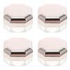 EXCEART 4pcs Powder Box Cosmetic Powder Container Empty Body Powder Container Makeup Powder Puff After- Bath Puff Empty Powder Case Glitter Containers Portable Travel Cover Abs view 1