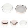 EXCEART 4pcs Powder Box Cosmetic Powder Container Empty Body Powder Container Makeup Powder Puff After- Bath Puff Empty Powder Case Glitter Containers Portable Travel Cover Abs view 4