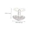 Beaupretty 2pcs Acrylic Gel Brush Pen Holder 12 Holes Heart Shape Eyeliner Lip Liner Holder Makeup Nail Brush Rest Display Stand view 2