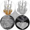 Beaupretty 2pcs Acrylic Gel Brush Pen Holder 12 Holes Heart Shape Eyeliner Lip Liner Holder Makeup Nail Brush Rest Display Stand view 3