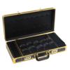 CNCEST Professional Barber Travel Organizer Box with Password Lock, Retro Storage Boxes Hand Suitcase Toolbox (55x27x10cm) view 3