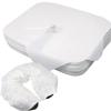 200 Count Disposable Face Cradle CoversMedical-Grade Cotton, SPA Face Rest Covers Headrest Covers for Massage Tables Massage Chairs 14.17 x 10.6 inches/ 36 x 27 cm view 1