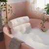 Ultra-Soft Bathtub Pillow with 6 Non-Slip Suction Cups, Bath Pillows for Tub, Extra Thick, Convenient, Quick-Dry 2-Panel Tub Pillow Bath Cushion for Head, Neck, Back, and Shoulder Support - Haven Houz view 1