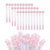 60 Pcs Pink Diamond Disposable Mascara Brushes Eyelash Spoolies Makeup Brush Mascara Wand in Sanitary Tube Lash Supplies view 1