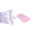 60 Pcs Pink Diamond Disposable Mascara Brushes Eyelash Spoolies Makeup Brush Mascara Wand in Sanitary Tube Lash Supplies view 2