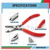 AAProTools Bead Capture Ring Opener & Closer Set Red - Ball Closure Body Piercing Tool Tattoo view 3