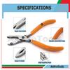 AAProTools Bead Capture Ring Opener & Closer Set Orange- Ball Closure Body Piercing Tool Tattoo view 3