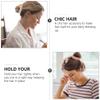 Beaupretty 2pcs Rhinestone Bead Hair Bun Maker Elegant Styling Accessory for Effortless Updos for Daily Wear Includes Bun Former view 4