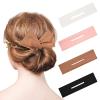 4 Pieces Deft Hair Bun Maker Doughnut Hair Bun French Hairstyle(Black, White, Khaki, Pink) view 1