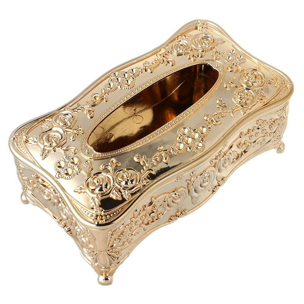 HELYZQ Luxury European Style Acrylic Tissue Box KTV Handkerchief Toilet Paper Holder