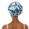 Sent Hair Shower Cap for Women Reusable Waterproof Bath Cap for Long Hair Cap for Shower Cute Extra Large Turban Shower Cap for Braids(Leaves) view 2