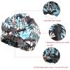 Sent Hair Shower Cap for Women Reusable Waterproof Bath Cap for Long Hair Cap for Shower Cute Extra Large Turban Shower Cap for Braids(Leaves) view 3
