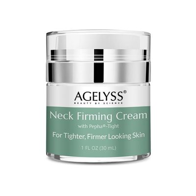Agelyss Neck Firming Cream - With Pepha-Tight and Gatuline Expression - Paraben-Free, Cruelty-Free, Vegan - 1 FL OZ - Pack of 1