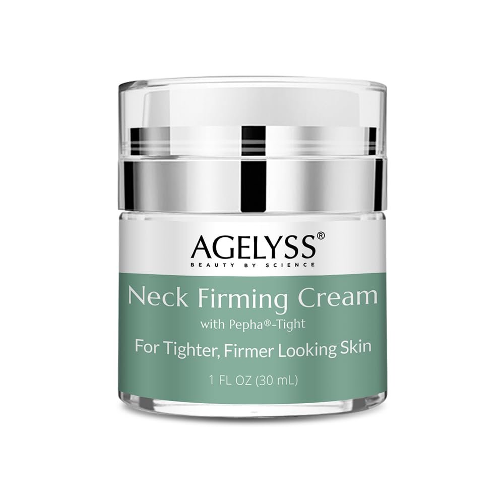 Agelyss Neck Firming Cream - With Pepha-Tight and Gatuline Expression - Paraben-Free, Cruelty-Free, Vegan - 1 FL OZ - Pack of 1