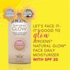 Jergens Natural Glow Face Self Tanner Lotion SPF 20, Sunless Tanning, Fair to Medium Skin Tone, Daily Facial Sunscreen, Oil-Free, Broad Spectrum UVA and UVB Protection, 2 Oz, Pack of 2 view 3