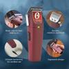 Oster Professional Cordless Hair Clippers, Fast Feed for Barbers and Hair Cutting with Detachable Blade, Burgundy view 2