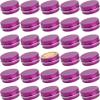 0.5 oz Screw Top Aluminum Tin Jar with Screw Lid and Blank Labels (Purple - Pack of 32) view 1