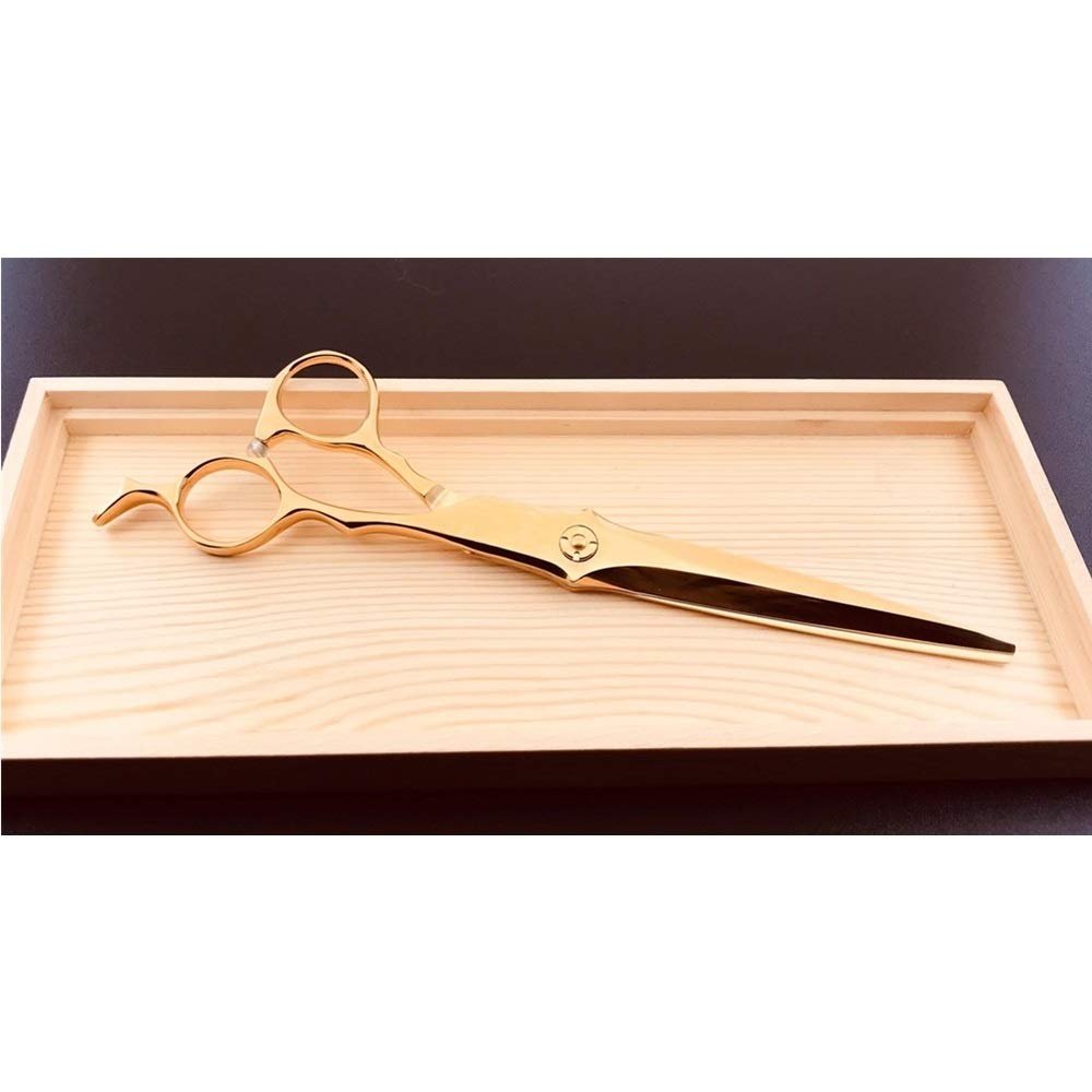 Hair Cutting Scissors, 18K Tungsten Steel Professional Hair Scissors Set Cutting Barber Salon Haircut Thinning Shear Hairdressing Tool Cutting Scissors BY KKZY (Color : 1pcs)