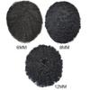 LYRICAL HAIR Man Weave Hair Unit Black Men 6mm-Wave Brazilian Hair Unit for American African Black Men Injection Full Poly Curly HairPieces (#1B Off Black) view 4