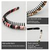 Yusier 4 PCS Fashion Color Hair Band Teeth Comb Hair Hoop Non-slip Headbands Resin Headbands Women Hair Accessories (boho-01) view 2
