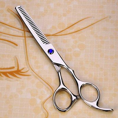 Hair Cutting Scissors, 1pc Professional Hairdressing Scissor Hair Scissors Hair Cutting Scissors Kit Hair Straight Thinning Scissors Barber Salon Tools BY KKZY (Color : Clear)