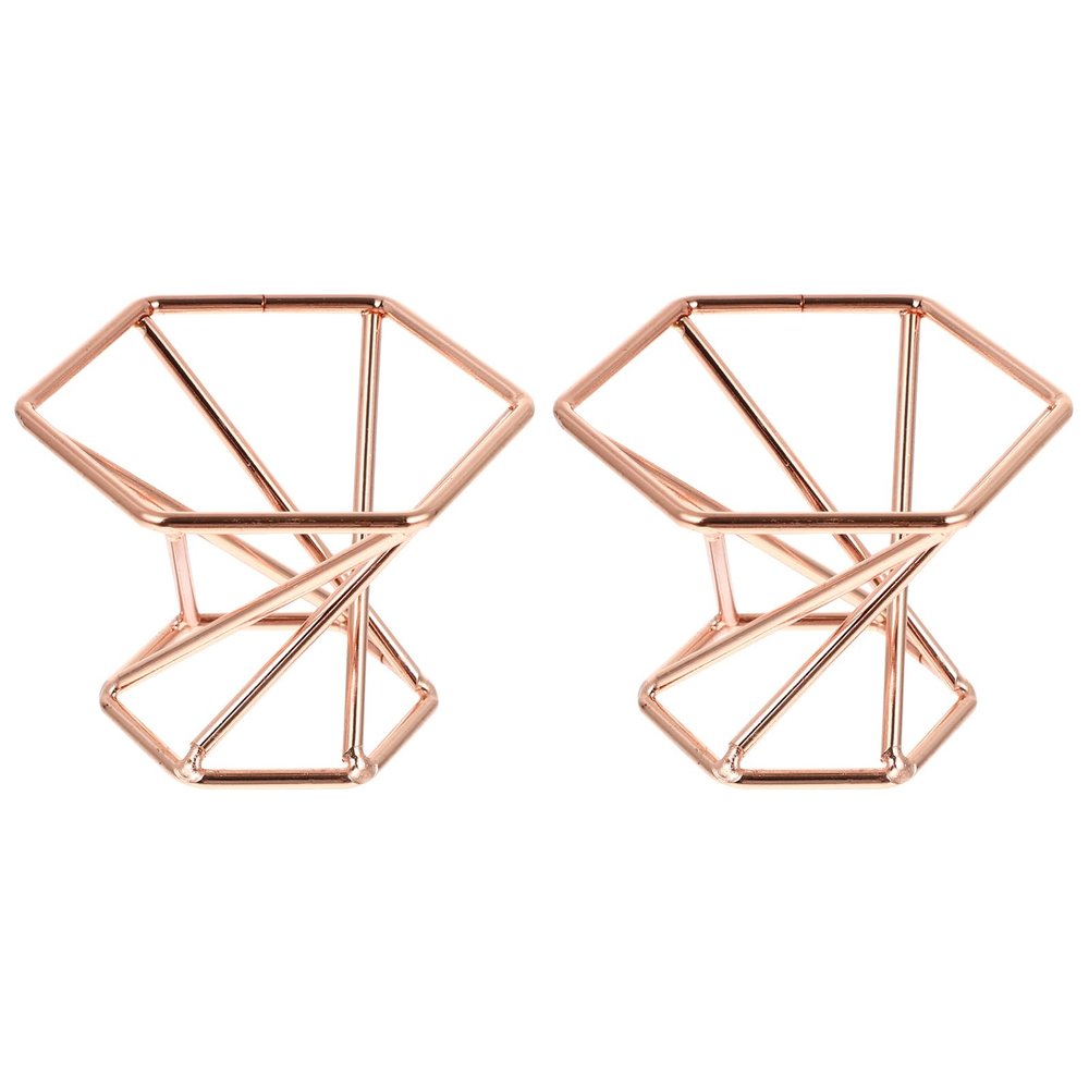 2pcs Puff Holder Stylish Sponge Puff Storage Rack Delicate Cosmetic Puff Stand Women Girls Makeup Sponge Drying Tray Rose Gold