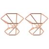 2pcs Puff Holder Stylish Sponge Puff Storage Rack Delicate Cosmetic Puff Stand Women Girls Makeup Sponge Drying Tray Rose Gold view 1